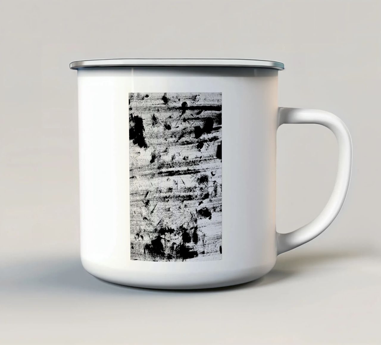 GO BLACK tazza in smalto da FRITSCH&FRITSCH