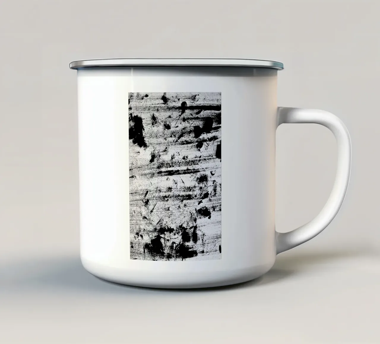 GO BLACK enamel mug by FRITSCH&FRITSCH