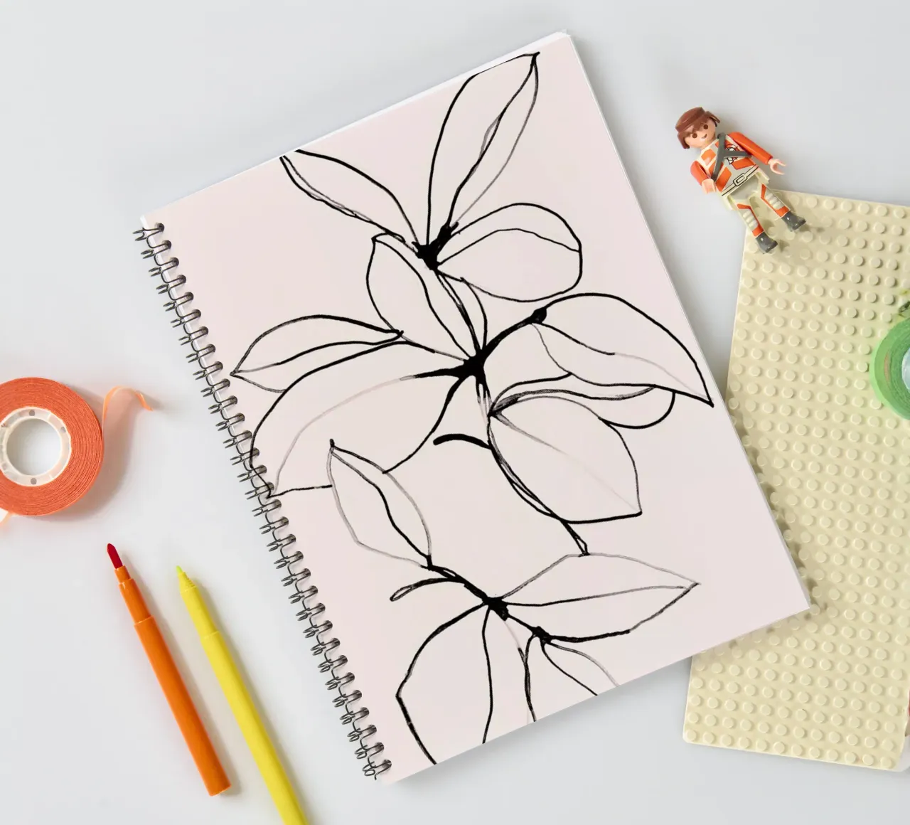 Foliage 0118 spiral notebook by Leigh Viner
