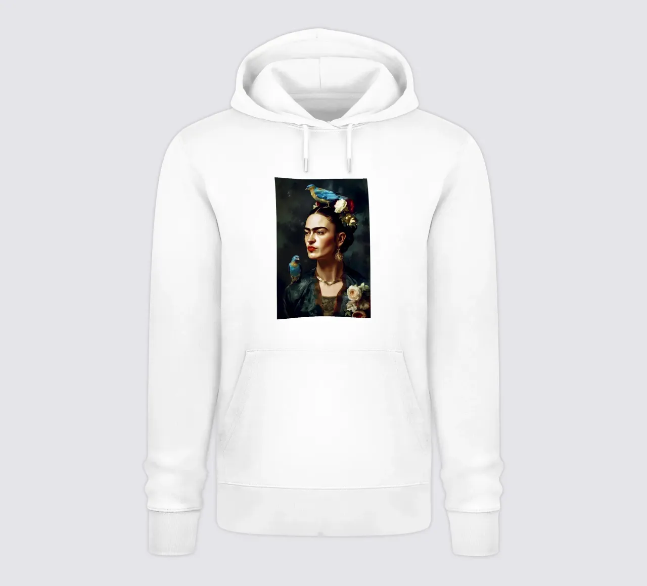 Frida Kahlo, Amore per gli uccelli felpa con cappuccio da Carinaprint