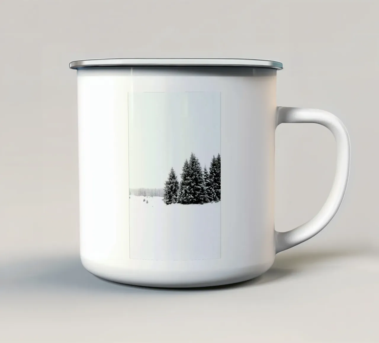 White White Winter 2/2 tazza in smalto da Studio Nahili