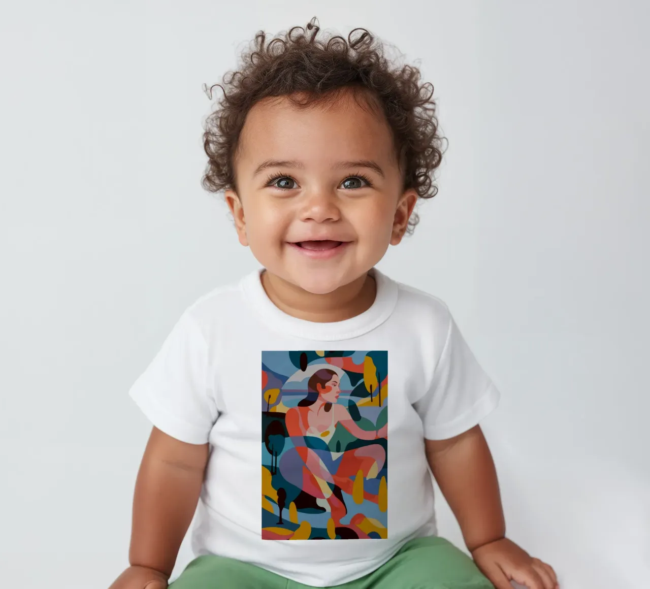 Abstract Color Symphony baby t-shirt by Atelier Tiga