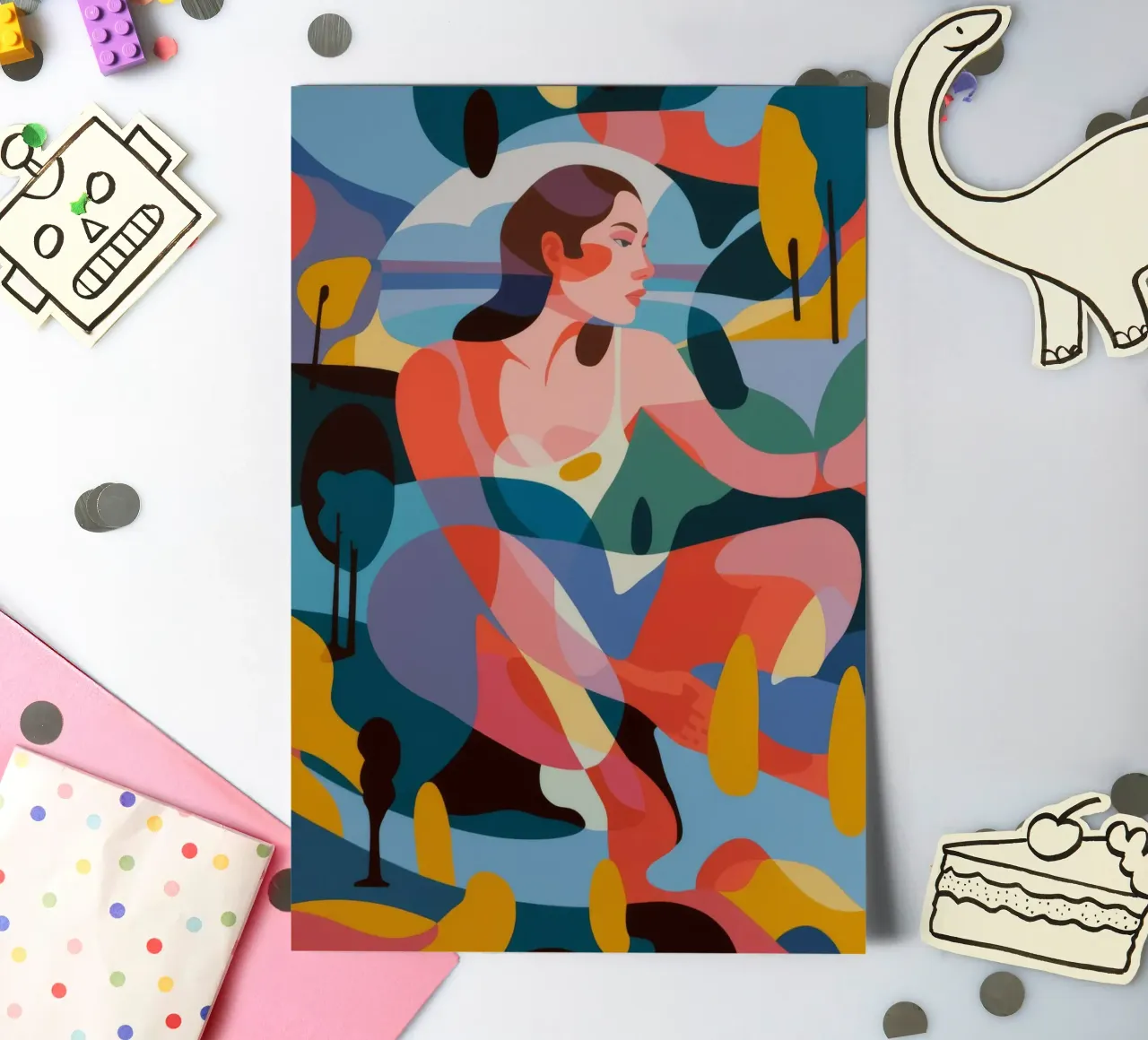 Abstract Color Symphony sticker sheet by Atelier Tiga