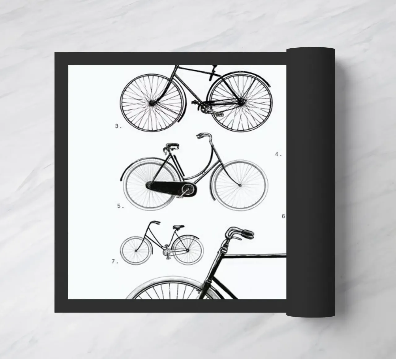 Bicyclettes doormat by Florent Bodart