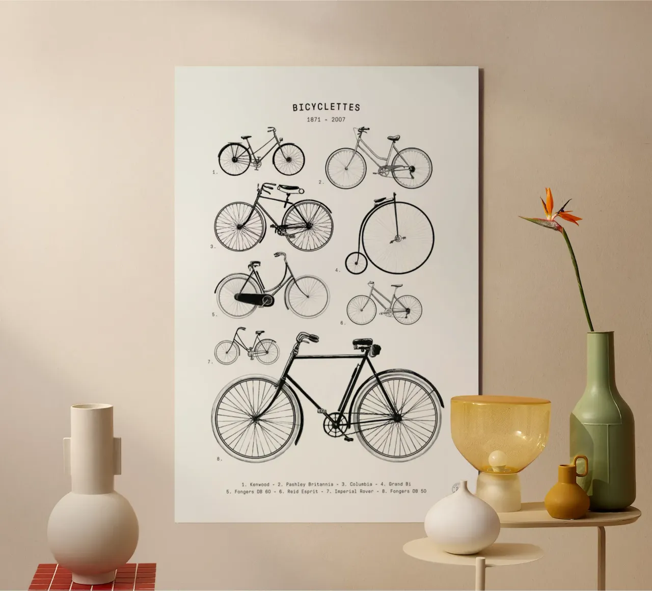 Bicyclettes alu-dibond by Florent Bodart
