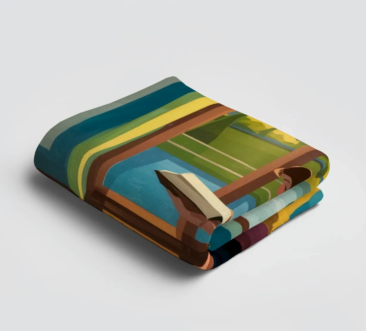 Serene Reading Sanctuary towel by Atelier Tiga