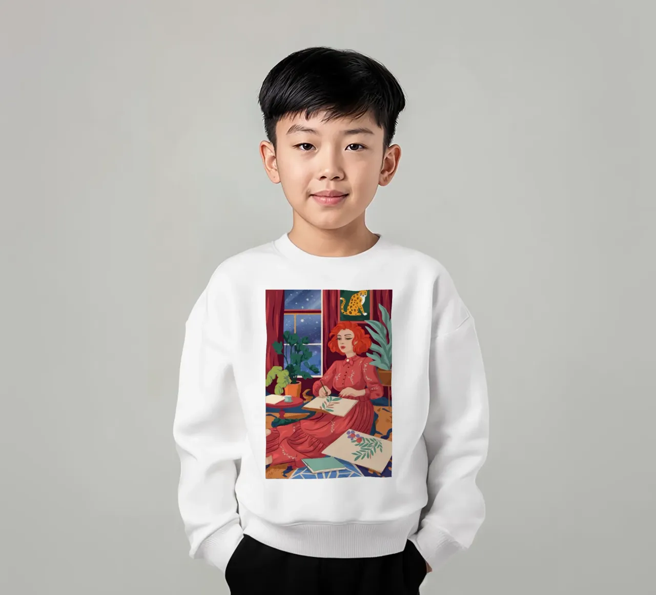 Fantasticheria creativa notturna felpa bambino da Atelier Tiga