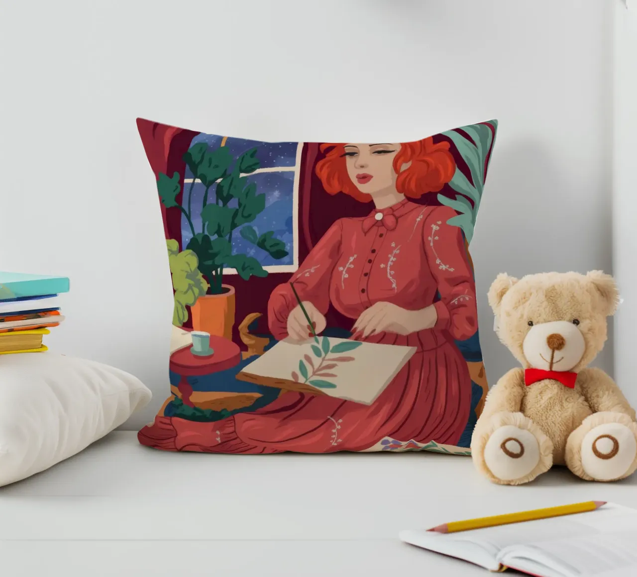 Fantasticheria creativa notturna cuscino da Atelier Tiga