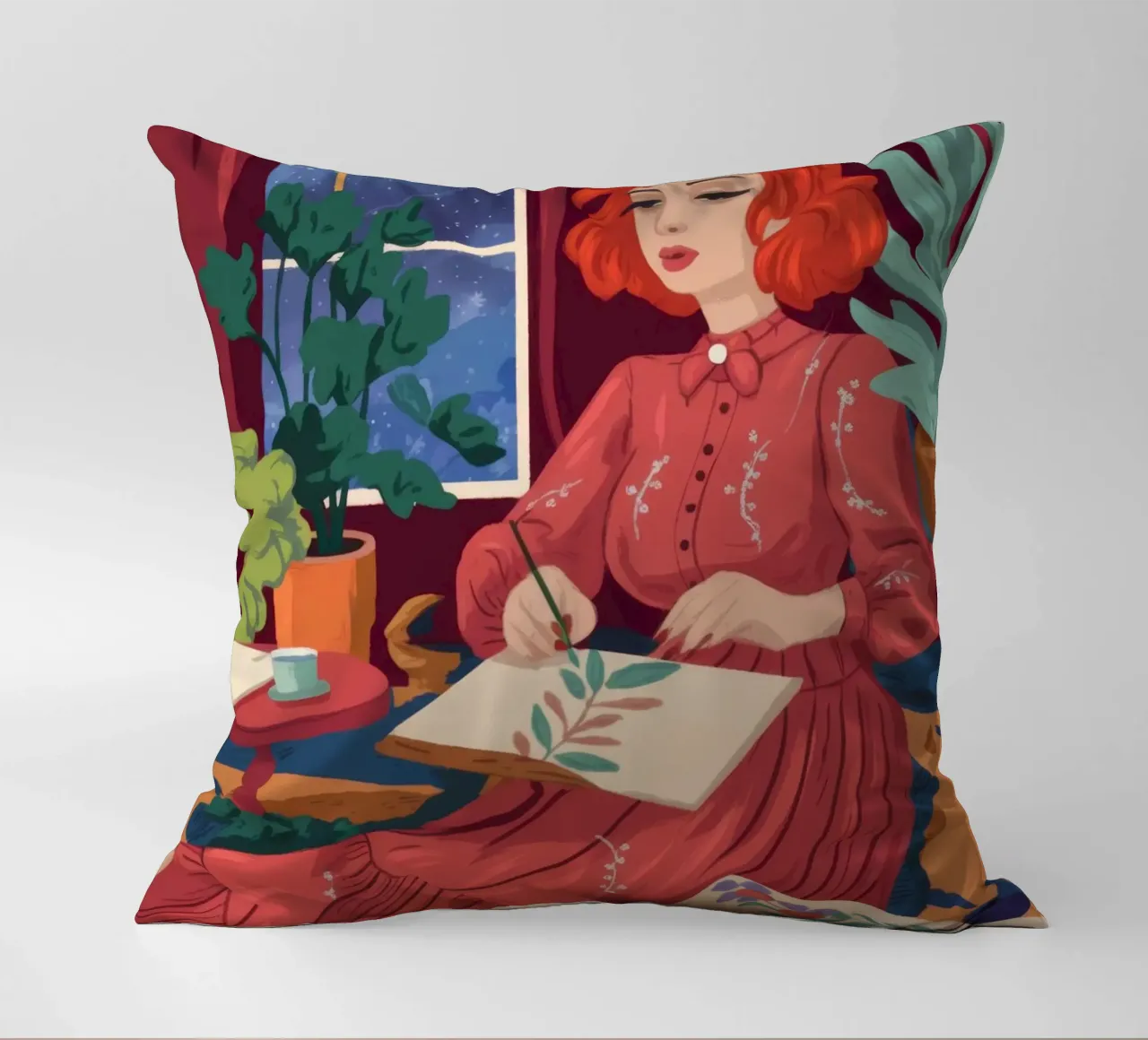 Fantasticheria creativa notturna cuscino da Atelier Tiga