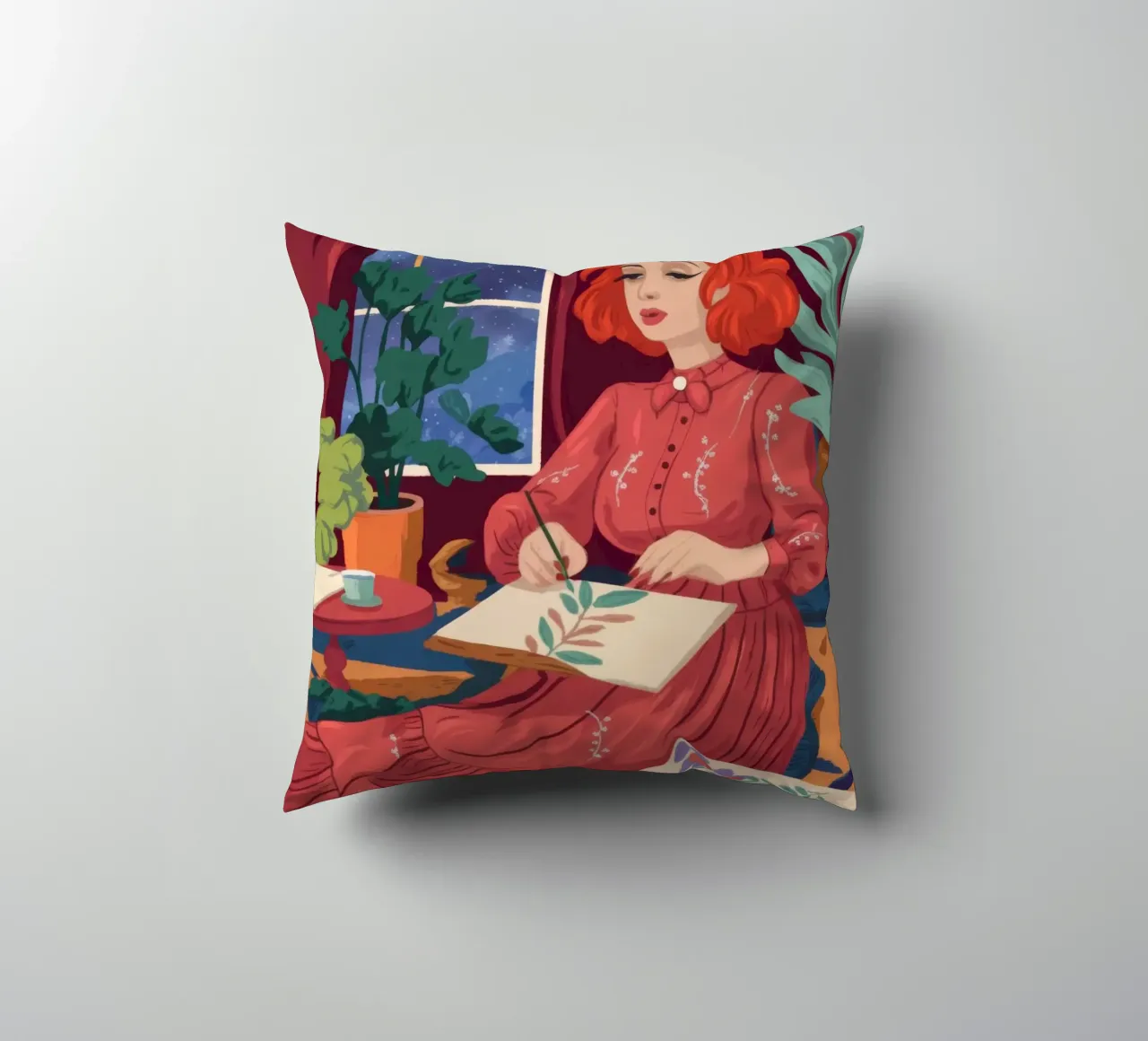 Fantasticheria creativa notturna cuscino da Atelier Tiga