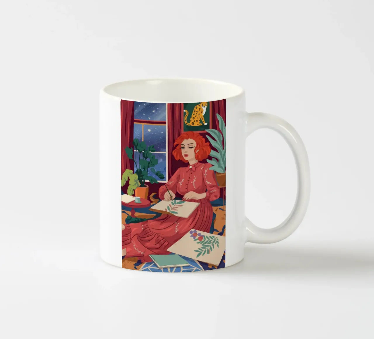 Fantasticheria creativa notturna tazza in ceramica da Atelier Tiga