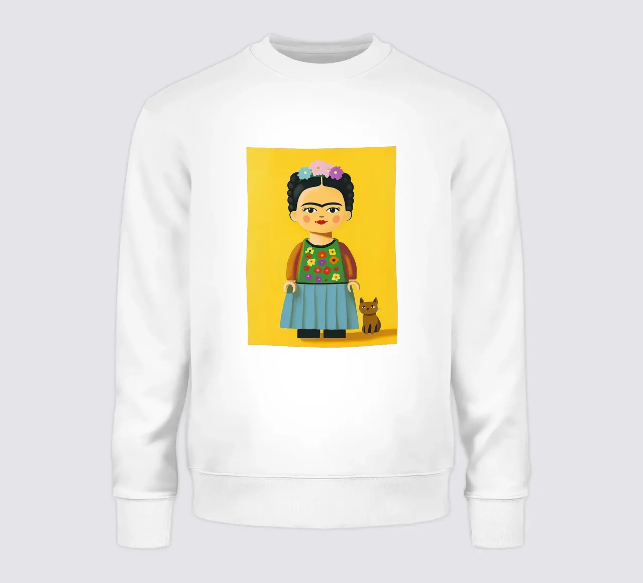 Piccola figura di Frida felpa da Carinaprint