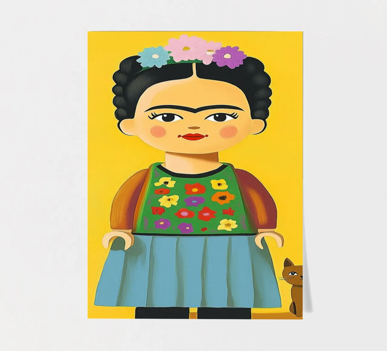 Small Frida figure sticker sheet by Carinaprint