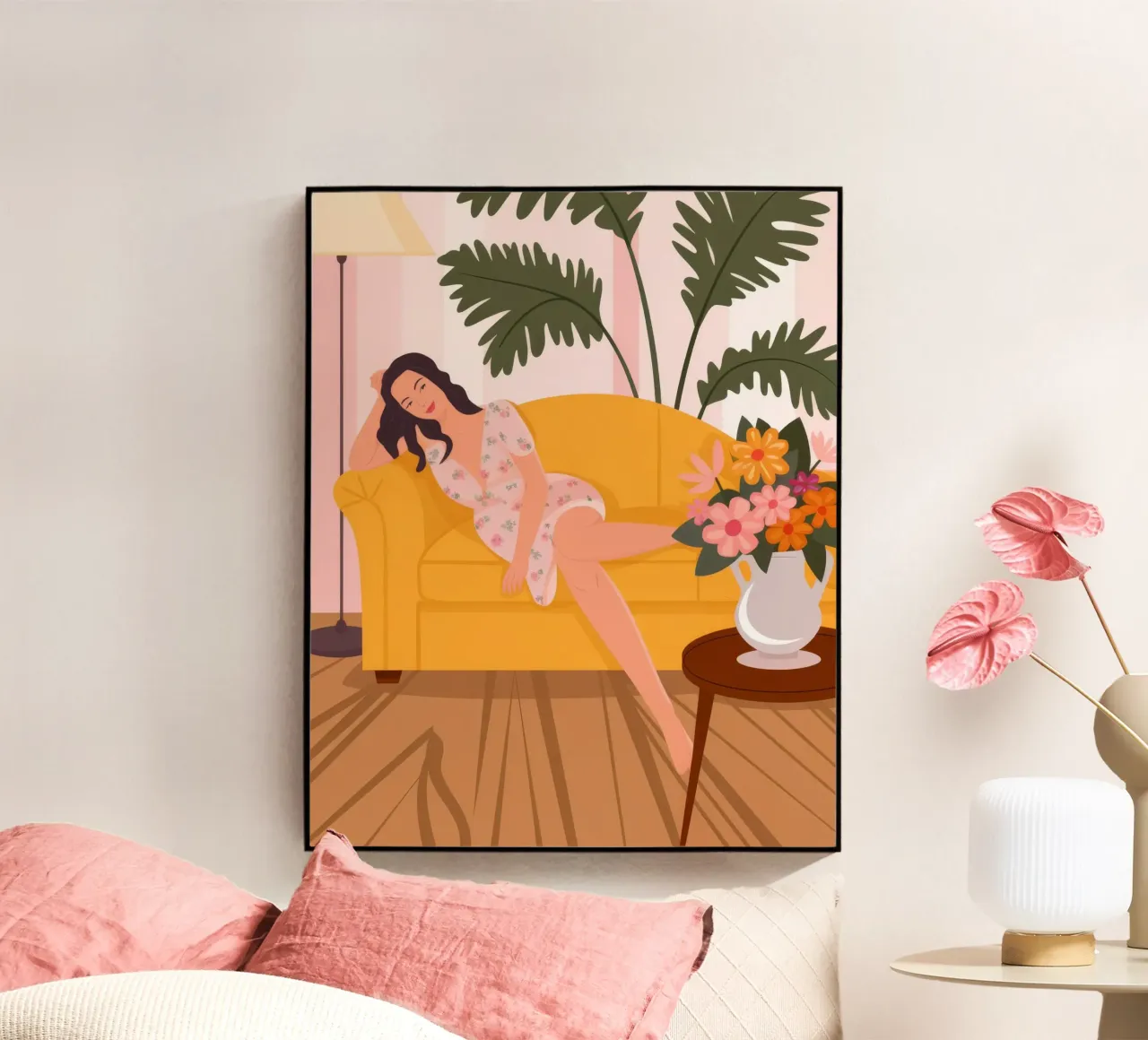 Relaxed Floral Lounge acrylic glass by Atelier Tiga