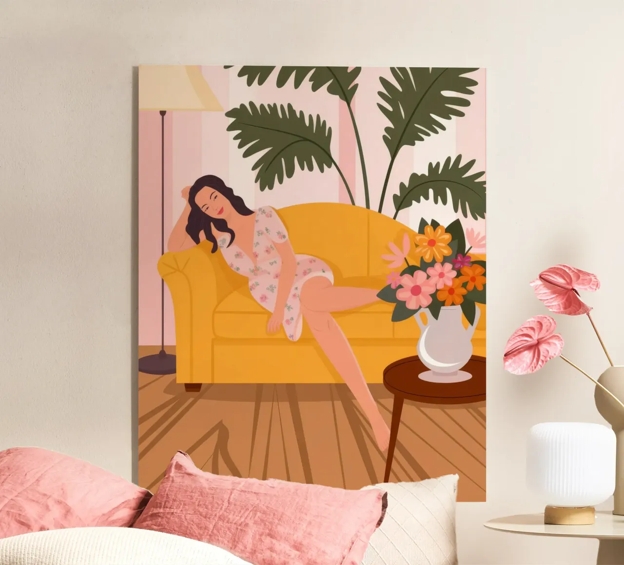 Relaxed Floral Lounge acrylic glass by Atelier Tiga