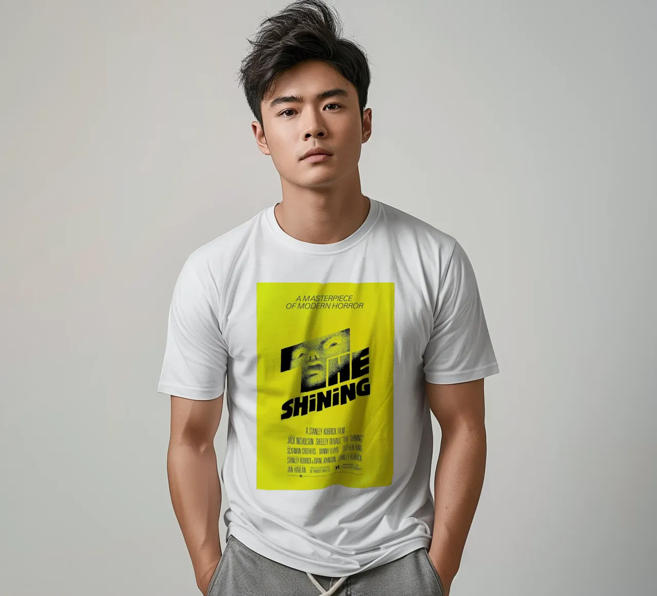 ‘The Shining’ Retro Movie Poster T-Shirt von Gallery Print and Art Limited