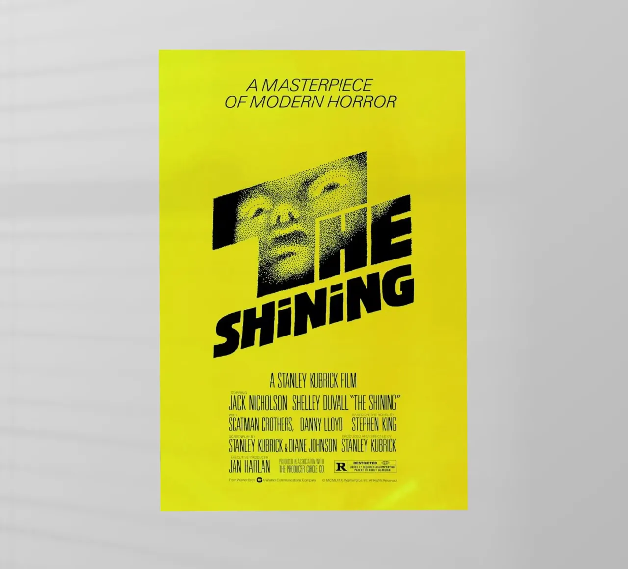 ‘The Shining’ Retro Movie Poster pellicola backlit da Gallery Print and Art Limited
