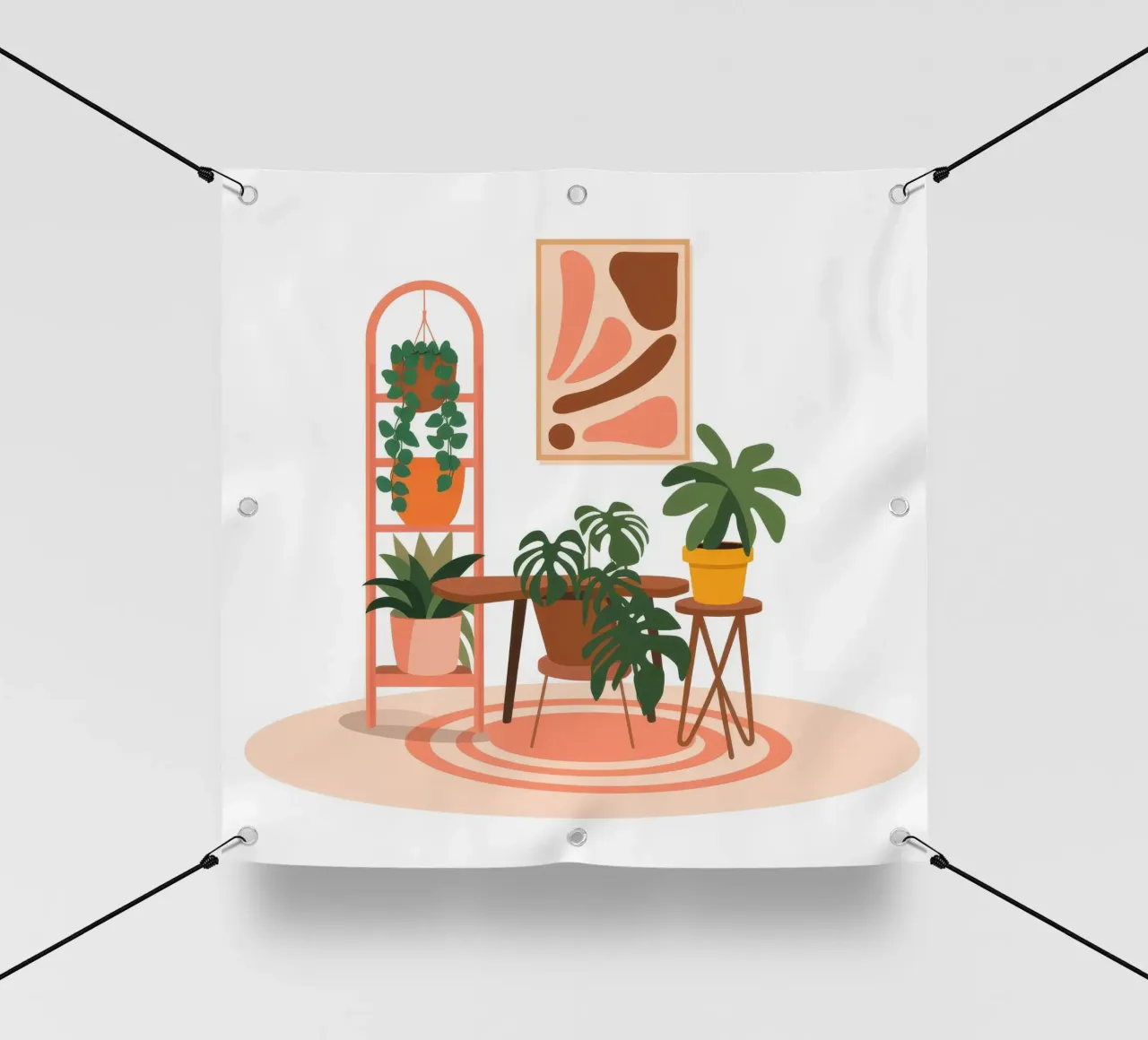 Un rifugio minimalista per le piante telo in pvc da Atelier Tiga