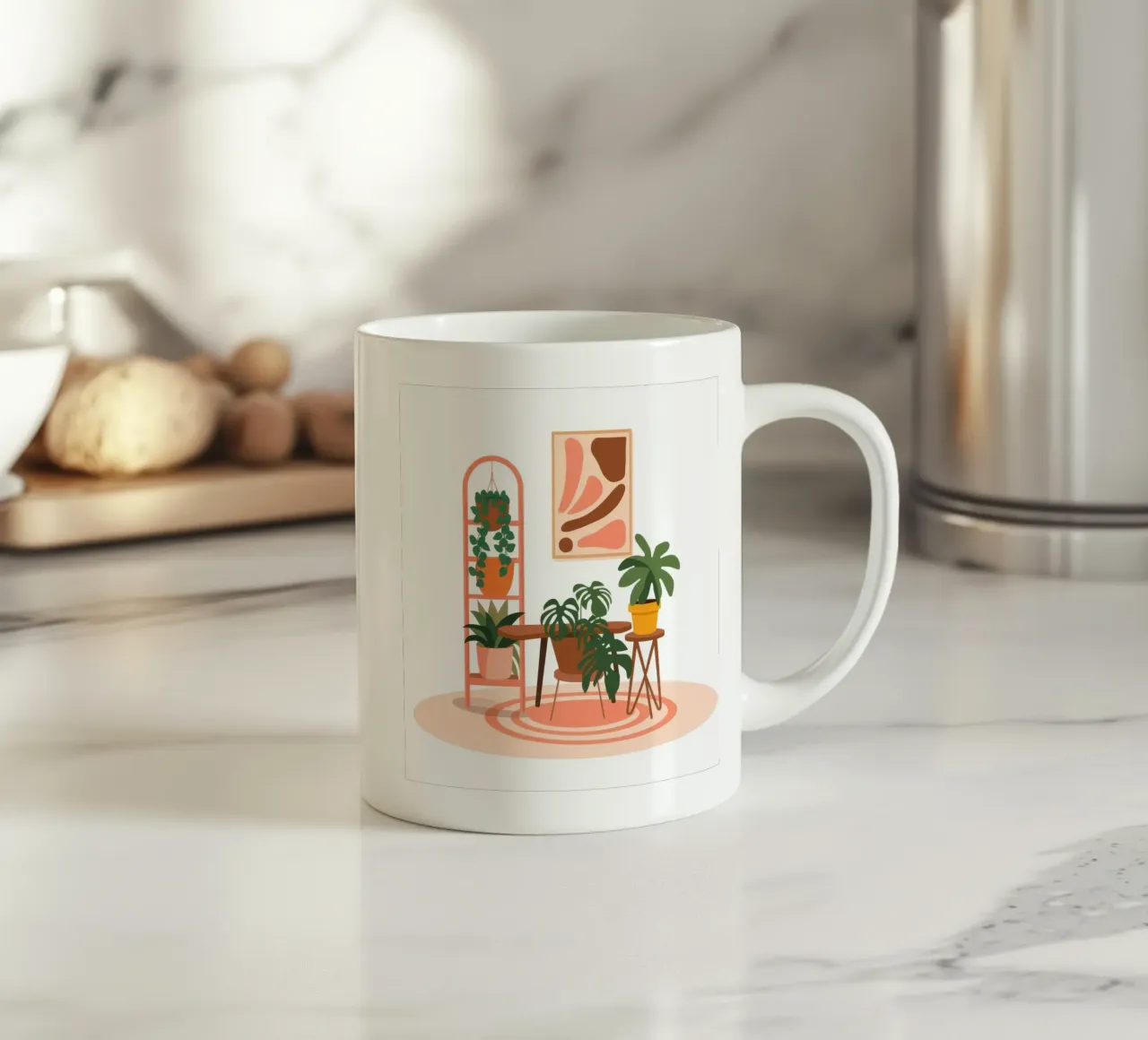 Un rifugio minimalista per le piante tazza in ceramica da Atelier Tiga