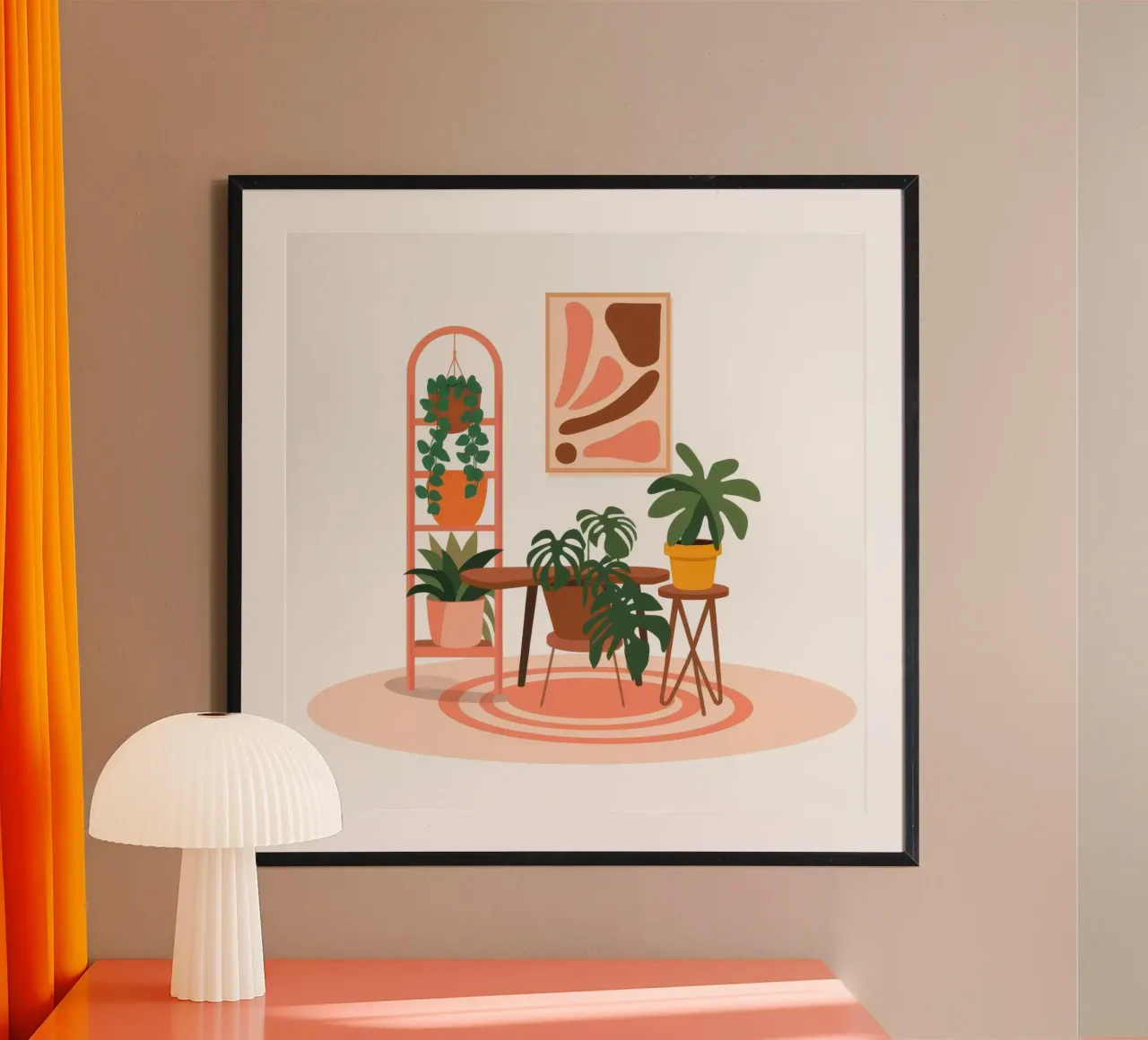 Minimalist Plant Haven poster by Atelier Tiga