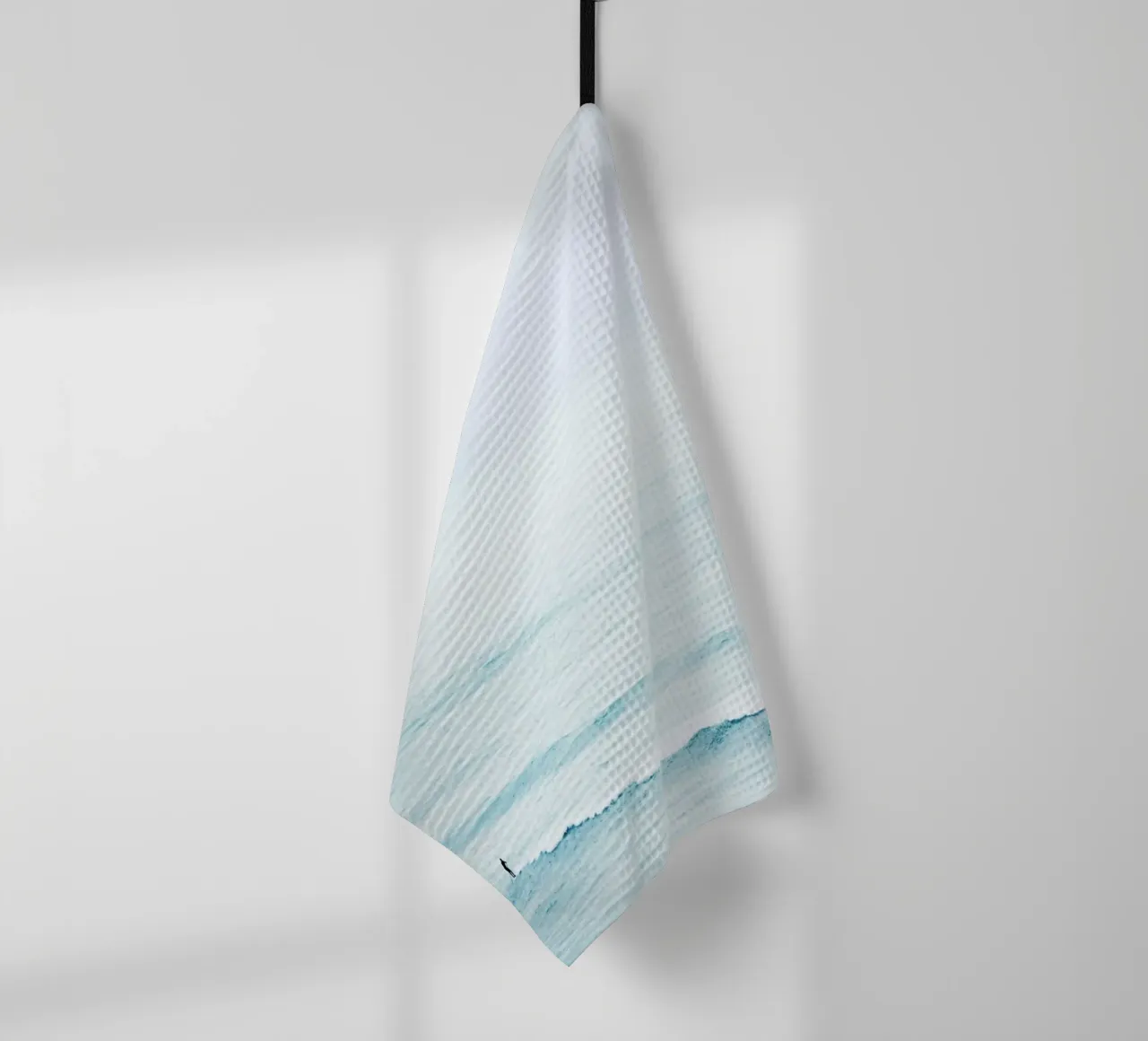 Winter Surfing tea towel by Tal Paz-Fridman