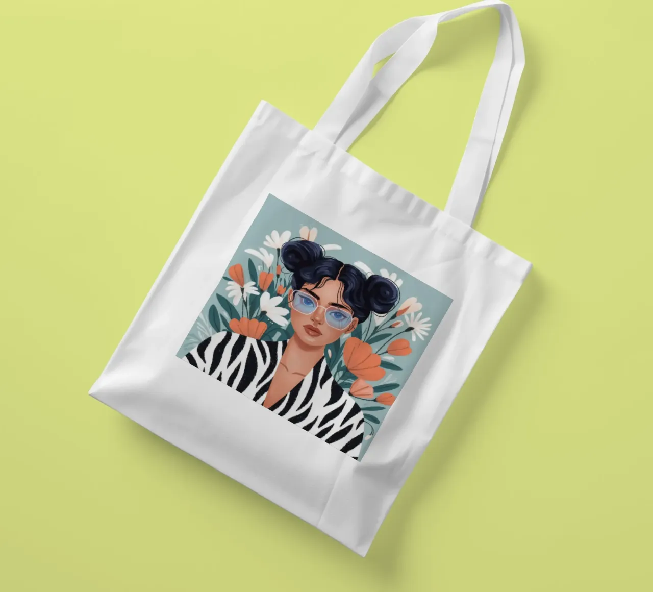 Bellezza botanica in grassetto borsa in juta da Atelier Tiga