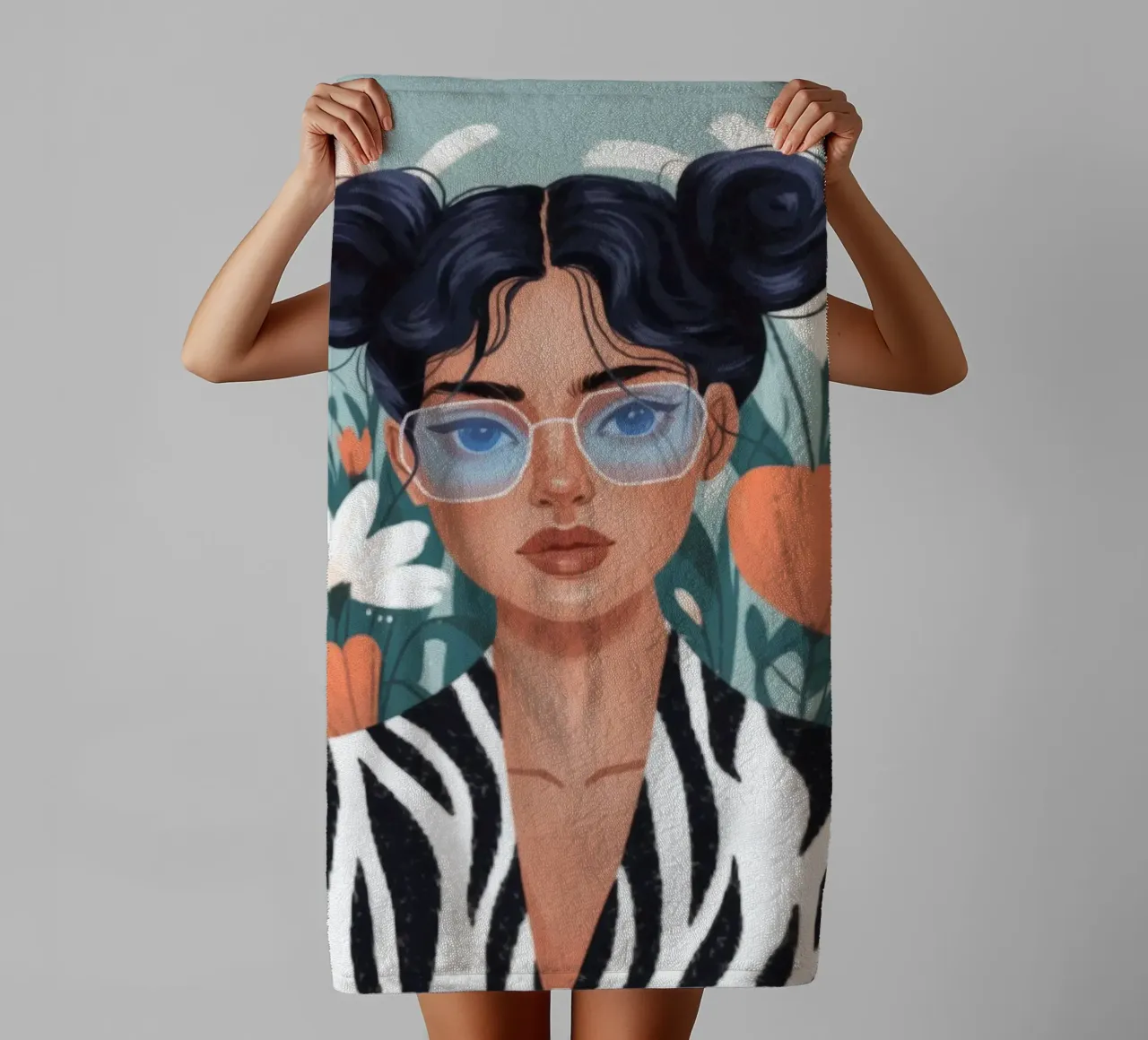 Bellezza botanica in grassetto asciugamano da bagno da Atelier Tiga