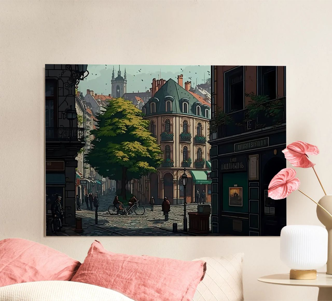 Rennes Pixelkunst Poster von Bernotas