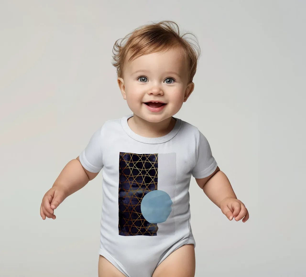 Greta No. 03 body neonato maniche corte da Froilein Juno