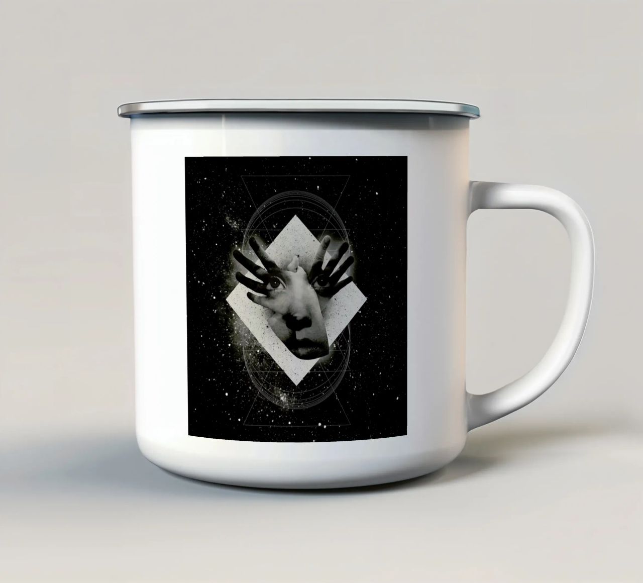 Mask tazza in smalto da Ali Gulec