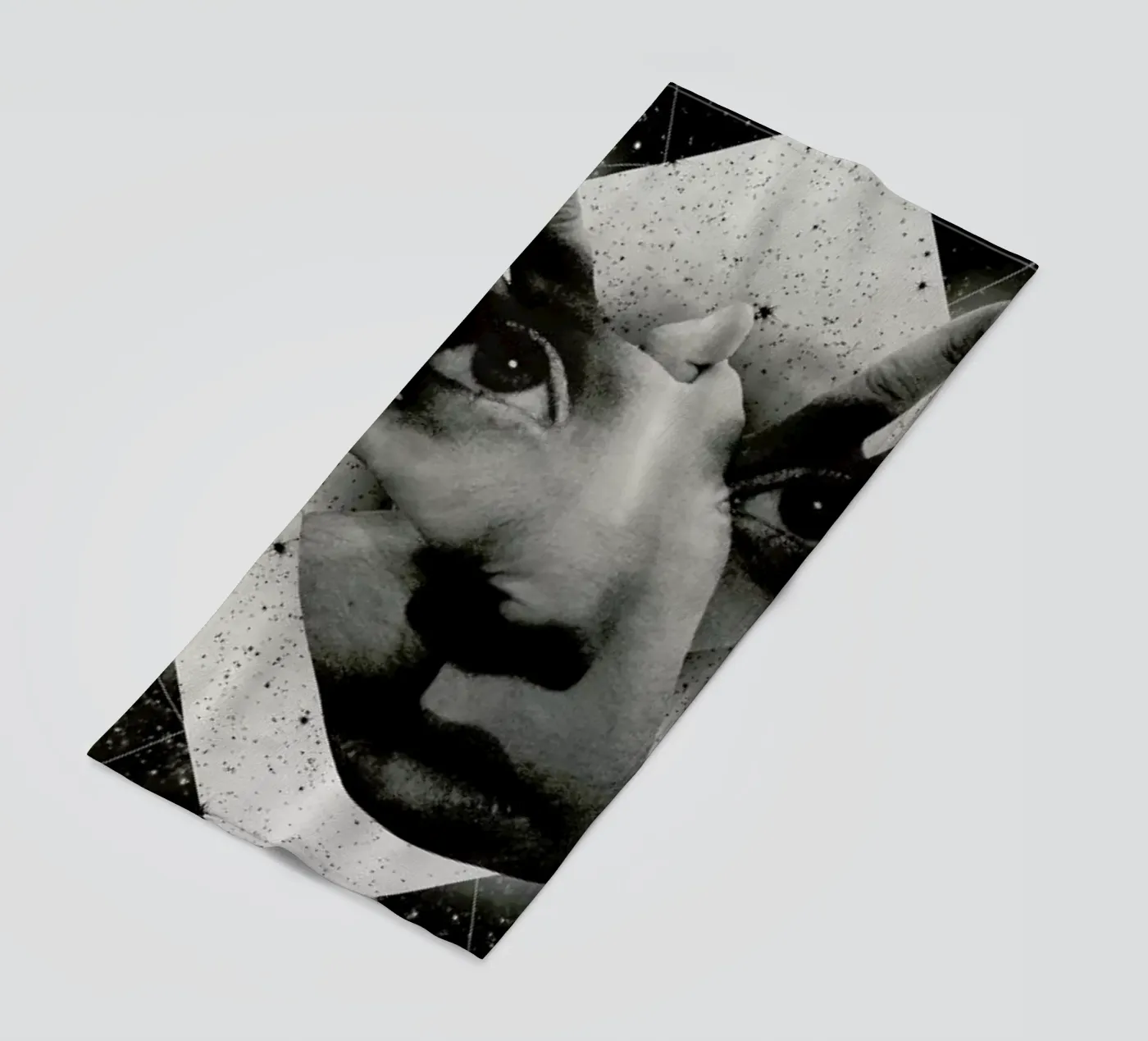 Mask beach towel by Ali Gulec