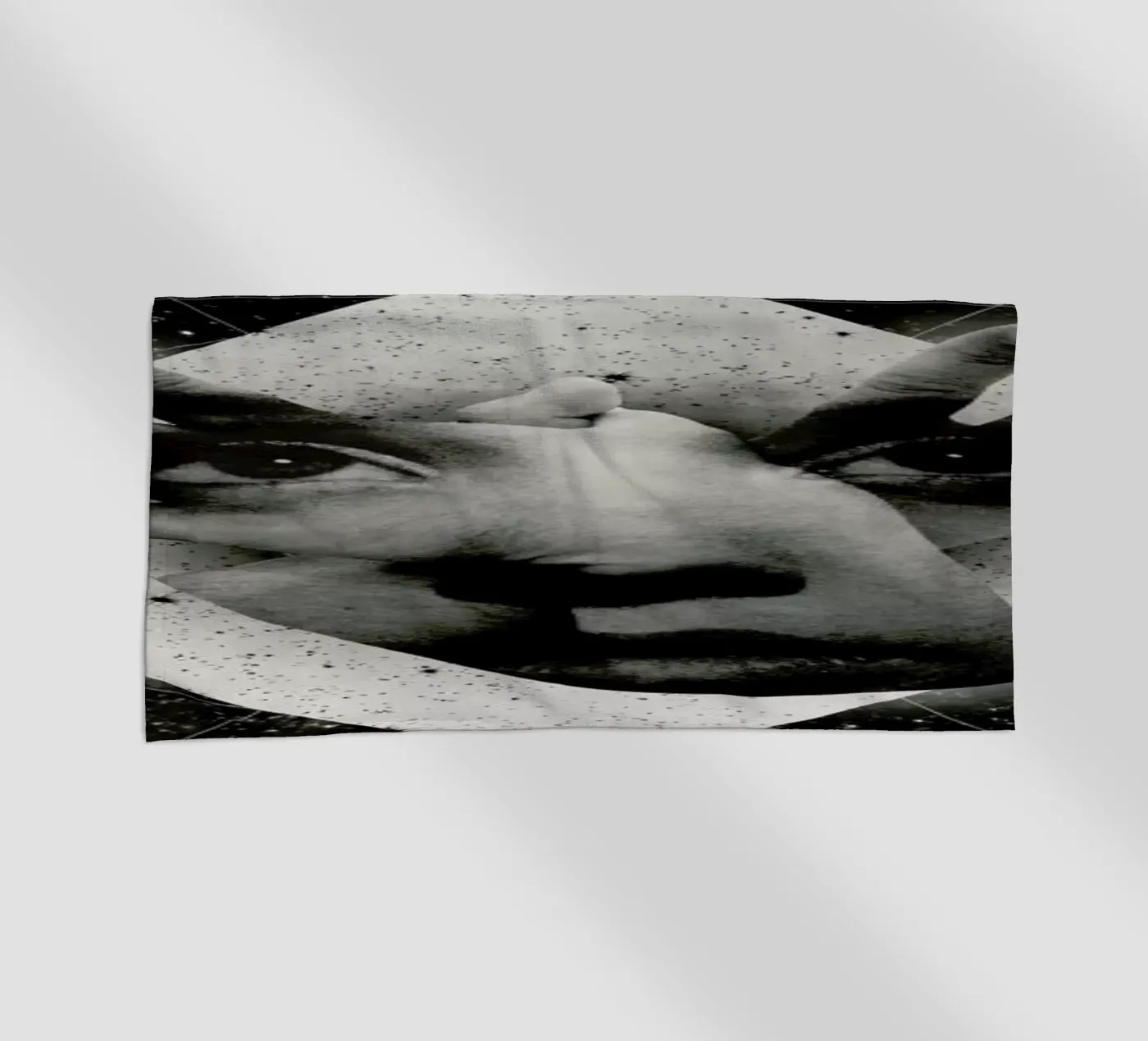 Mask beach towel by Ali Gulec