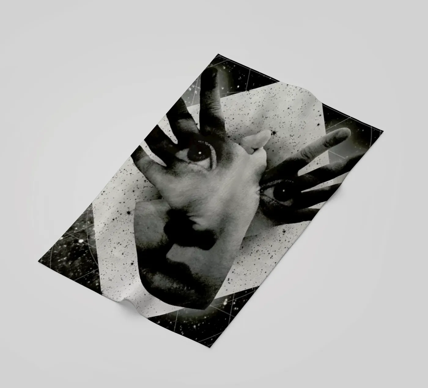 Mask beach towel by Ali Gulec