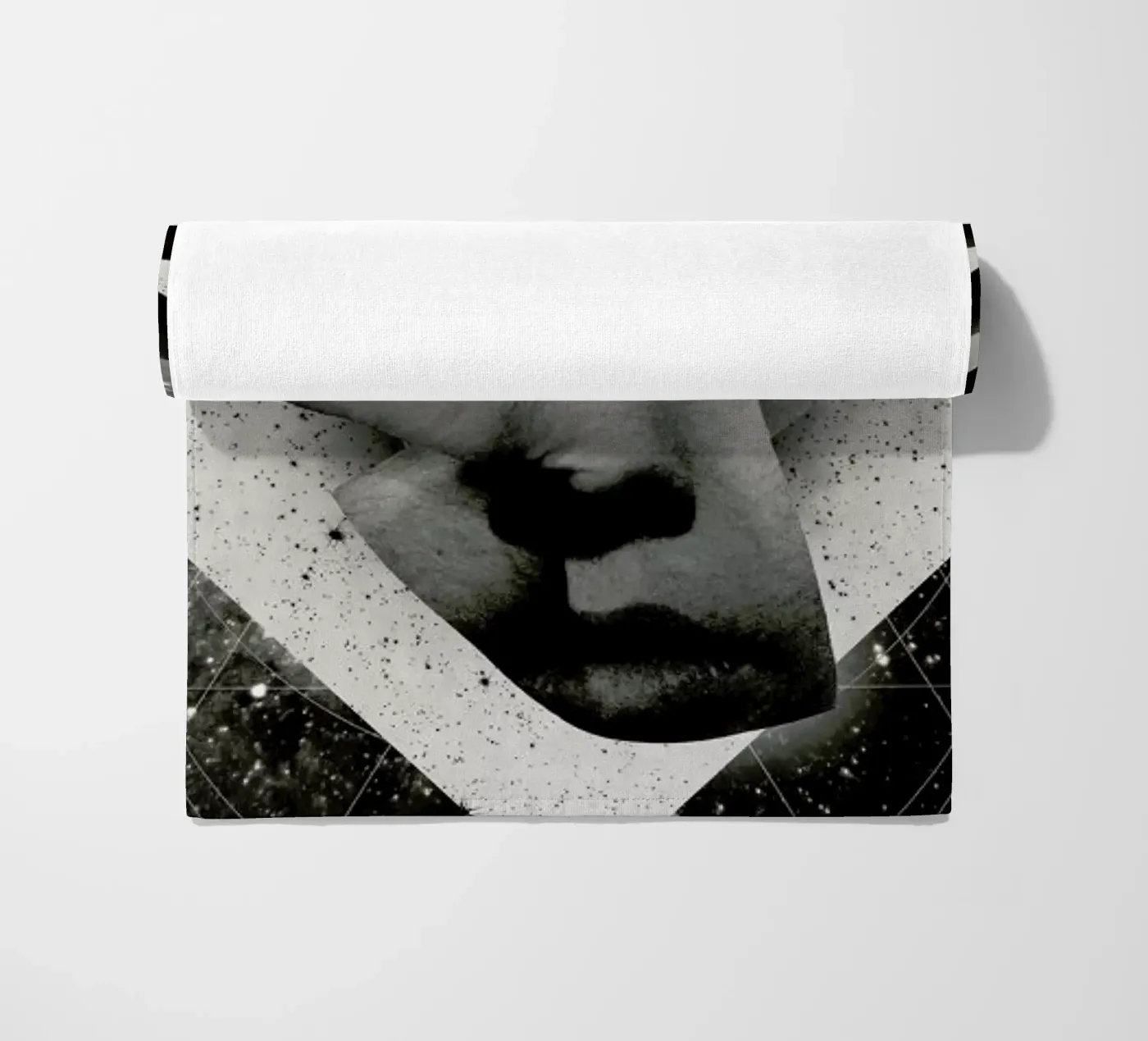 Mask beach towel by Ali Gulec