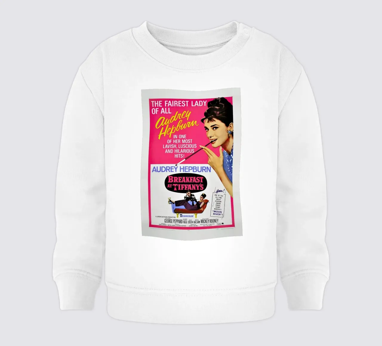 ‘Breakfast at Tiffany’s’ Movie Poster felpa neonato da Gallery Print and Art Limited
