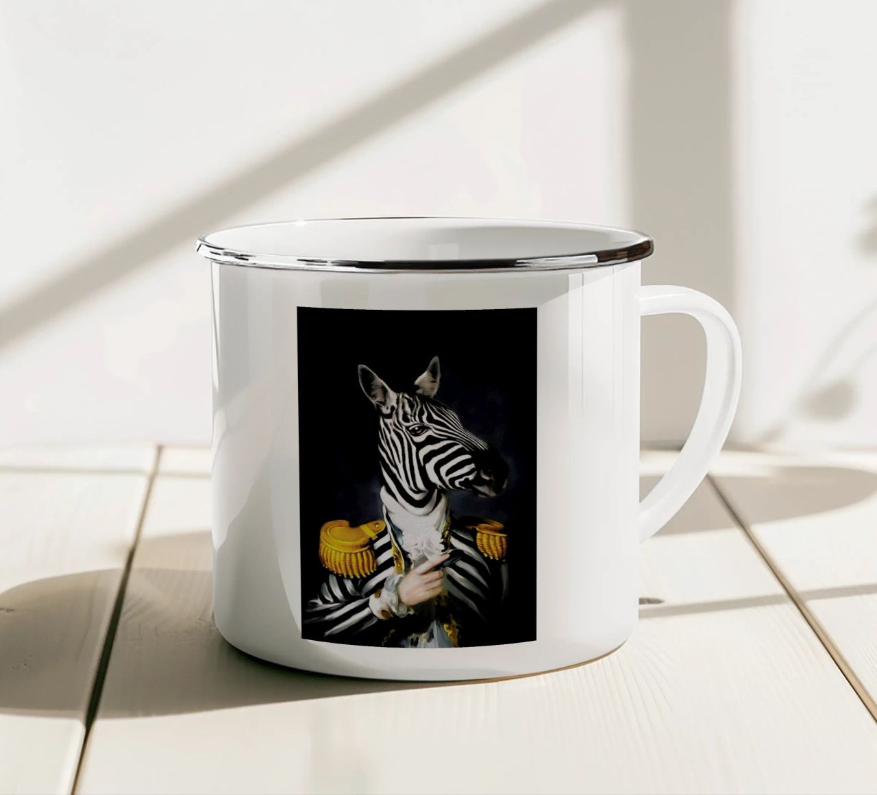Mister Stripe tazza in smalto da Tein Lucasson