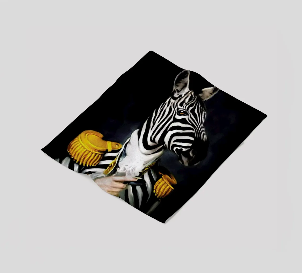Mister Stripe fleece blanket by Tein Lucasson