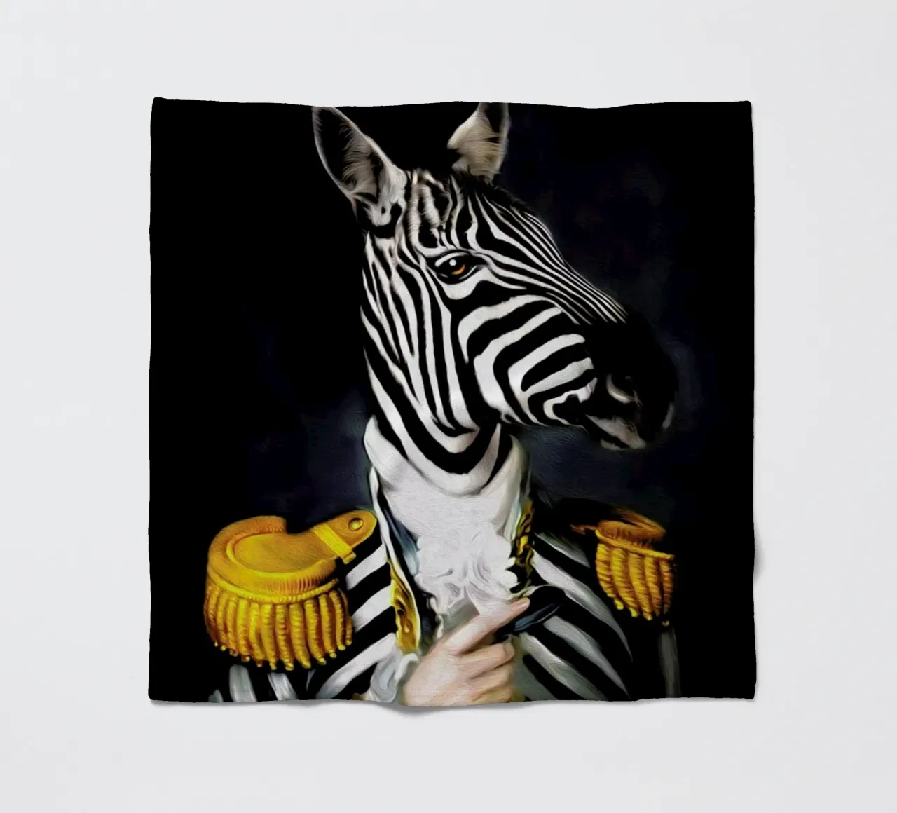 Mister Stripe fleece blanket by Tein Lucasson