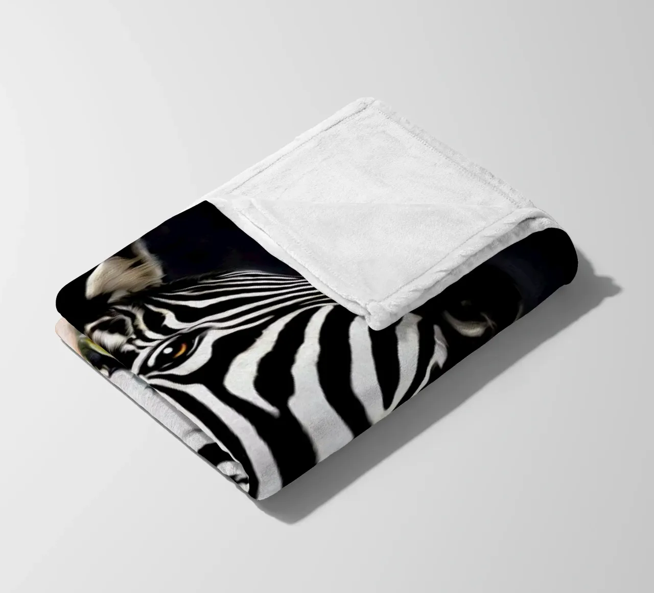 Mister Stripe fleece blanket by Tein Lucasson