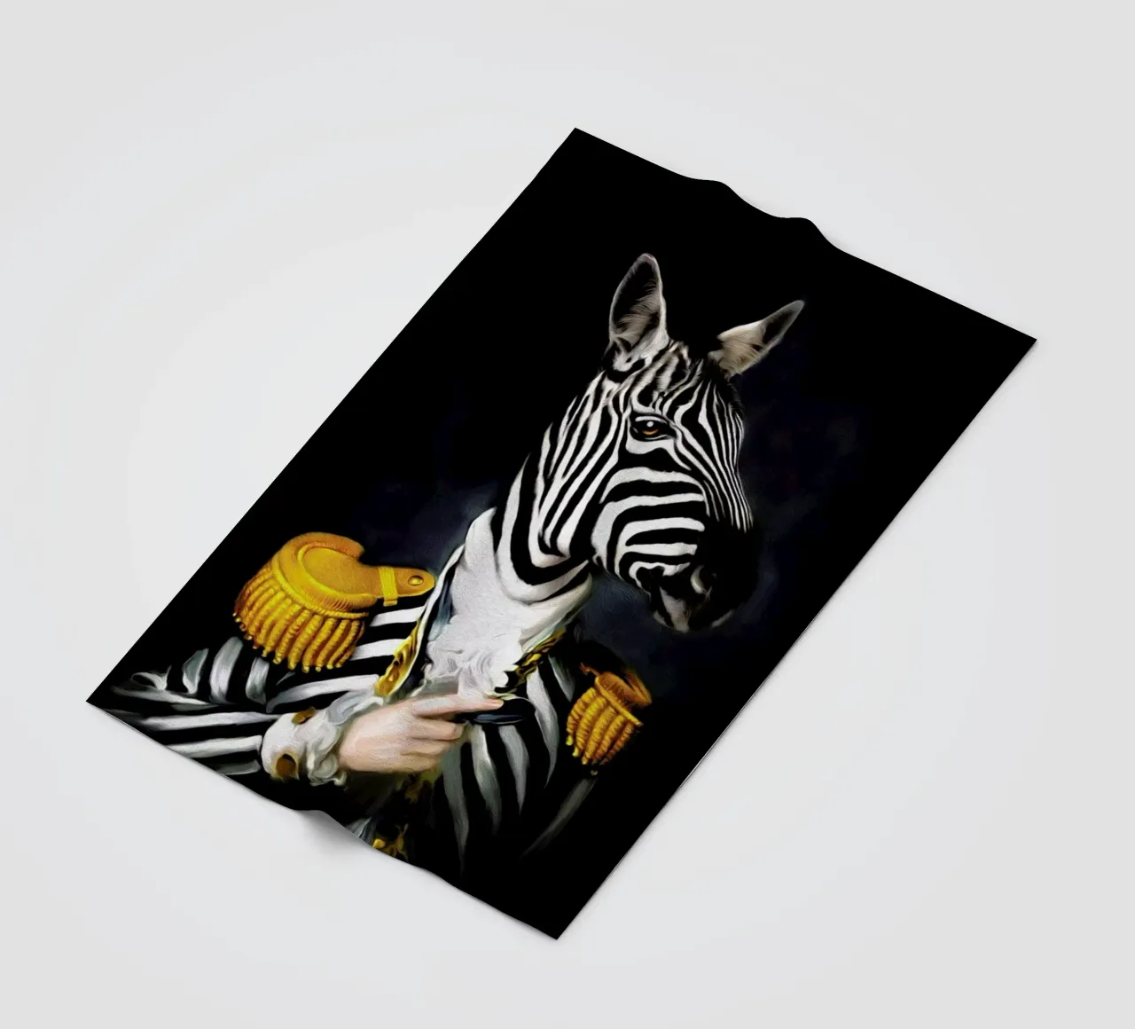 Mister Stripe fleece blanket by Tein Lucasson