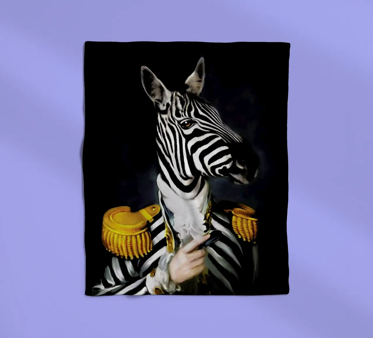 Mister Stripe fleece blanket by Tein Lucasson