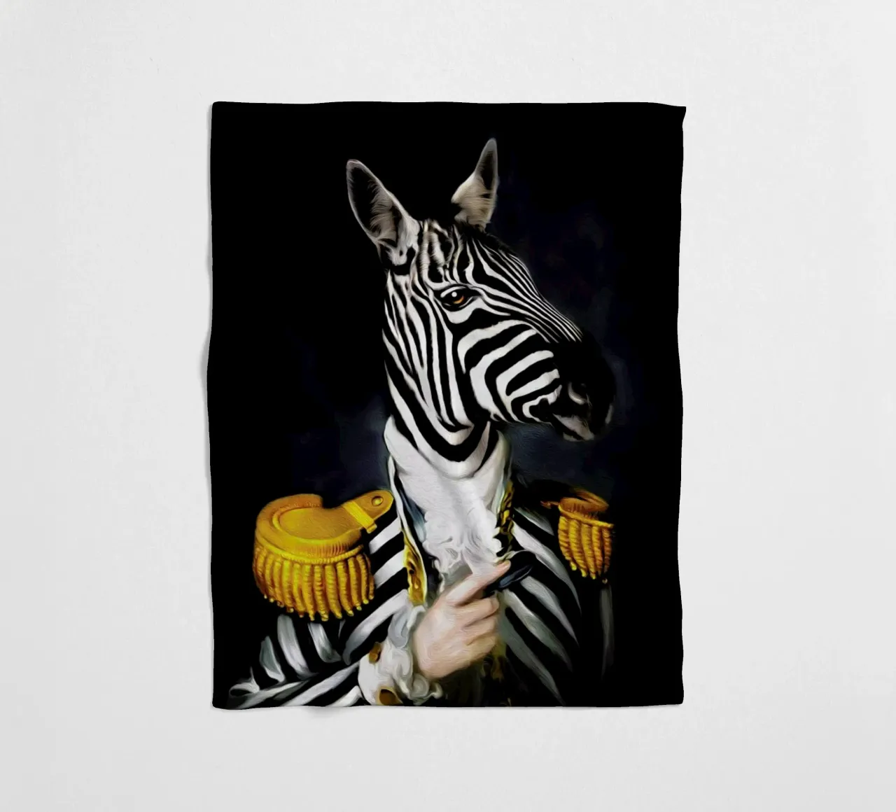 Mister Stripe fleece blanket by Tein Lucasson