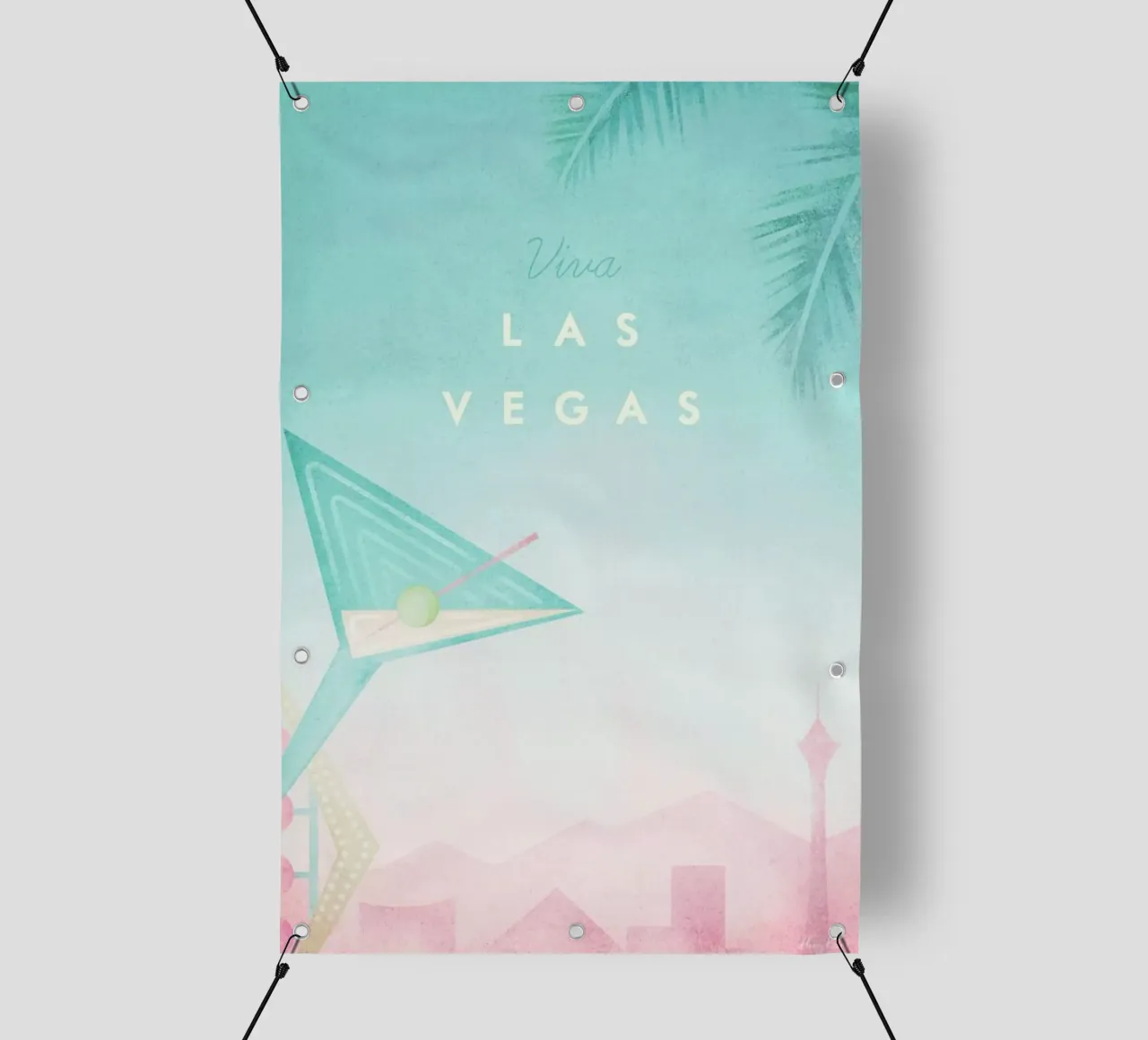 Las Vegas telo in pvc da Henry Rivers