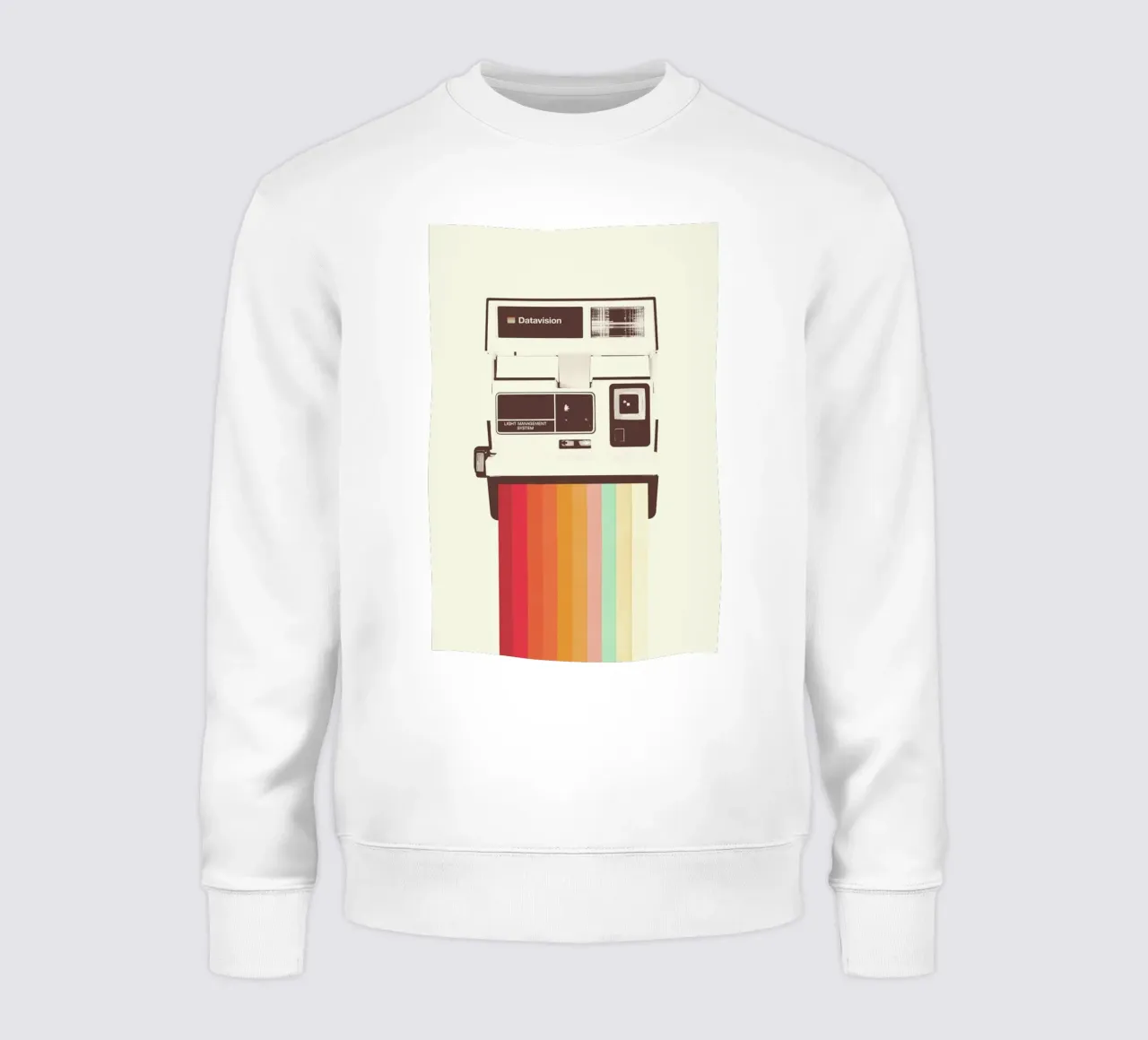 Instant Camera Rainbow Sweatshirt von Florent Bodart