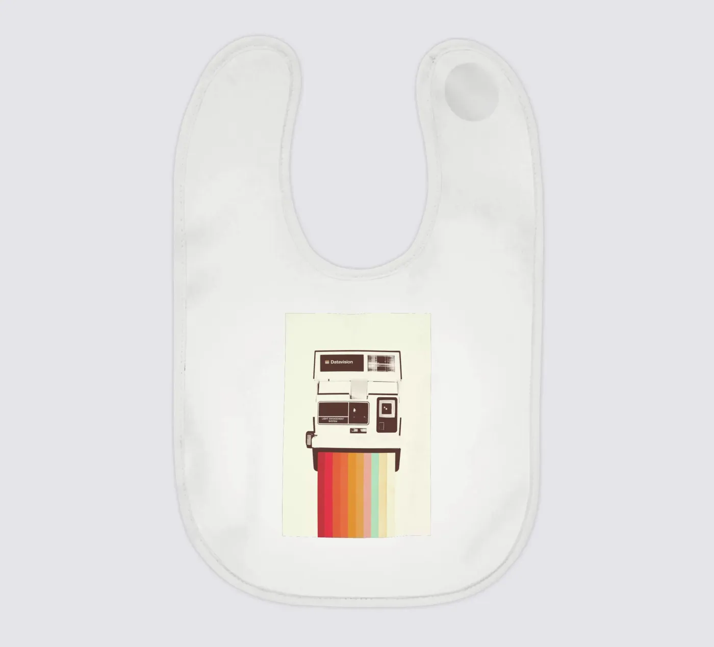 Instant Camera Rainbow baby slabbetje van Florent Bodart