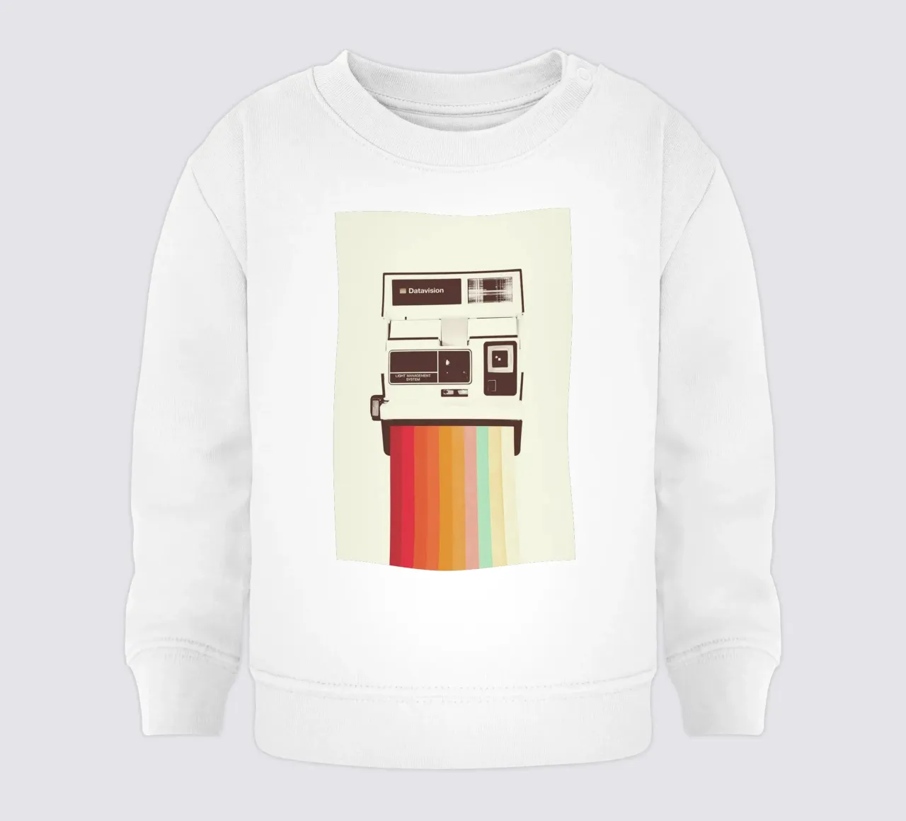 Instant Camera Rainbow baby sweatshirt by Florent Bodart