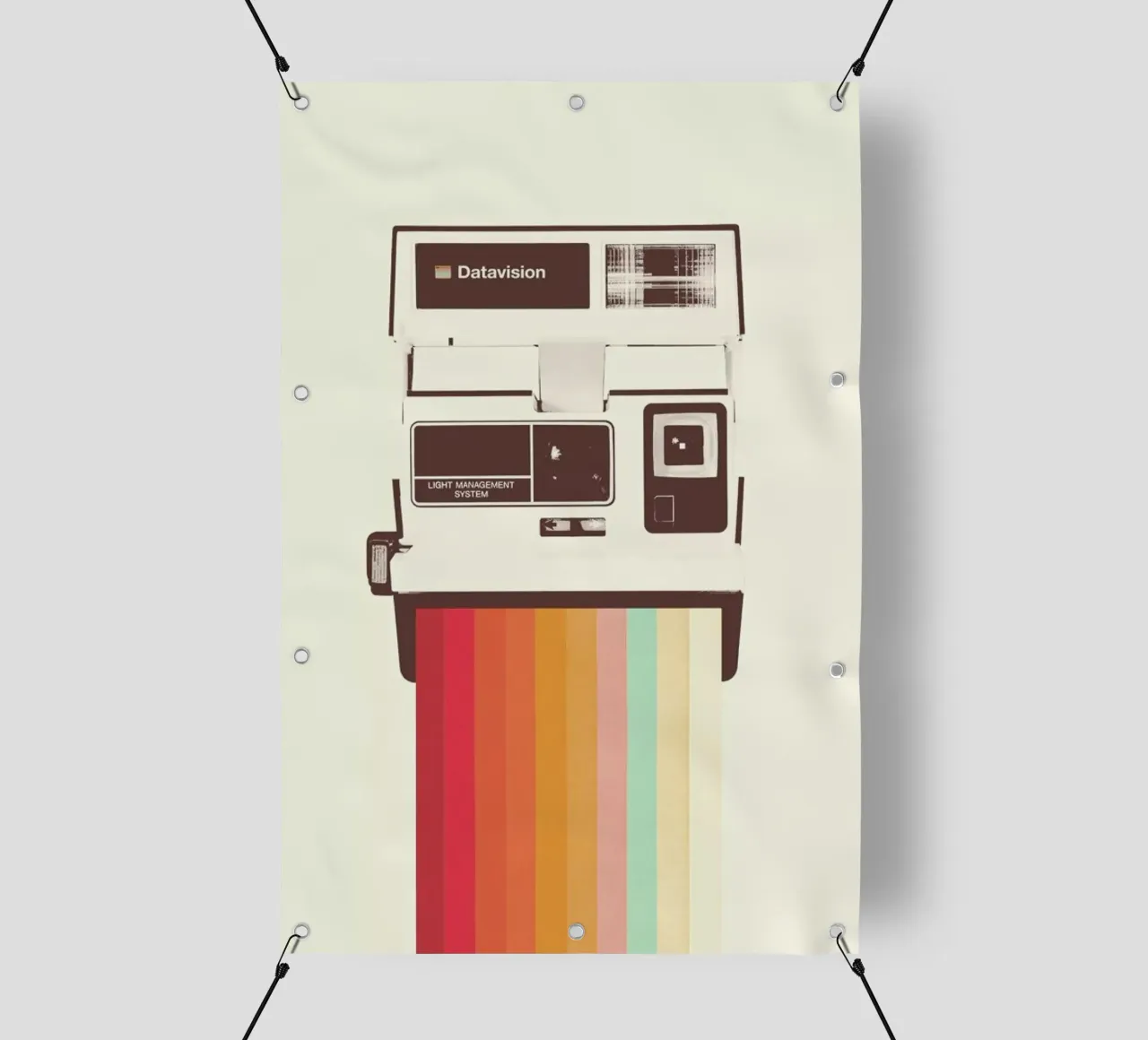 Instant Camera Rainbow telo in pvc da Florent Bodart