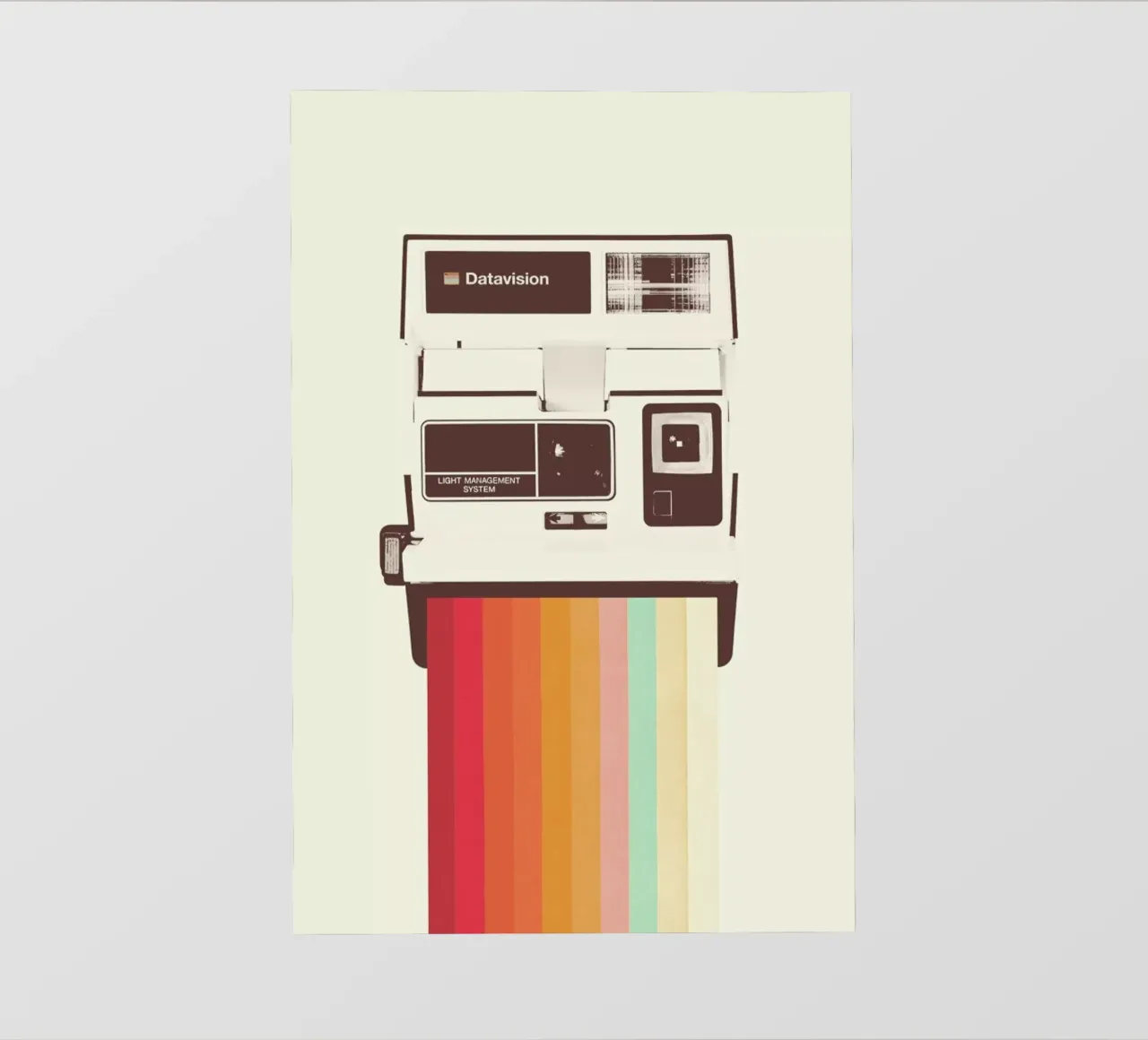Instant Camera Rainbow telo in pvc da Florent Bodart