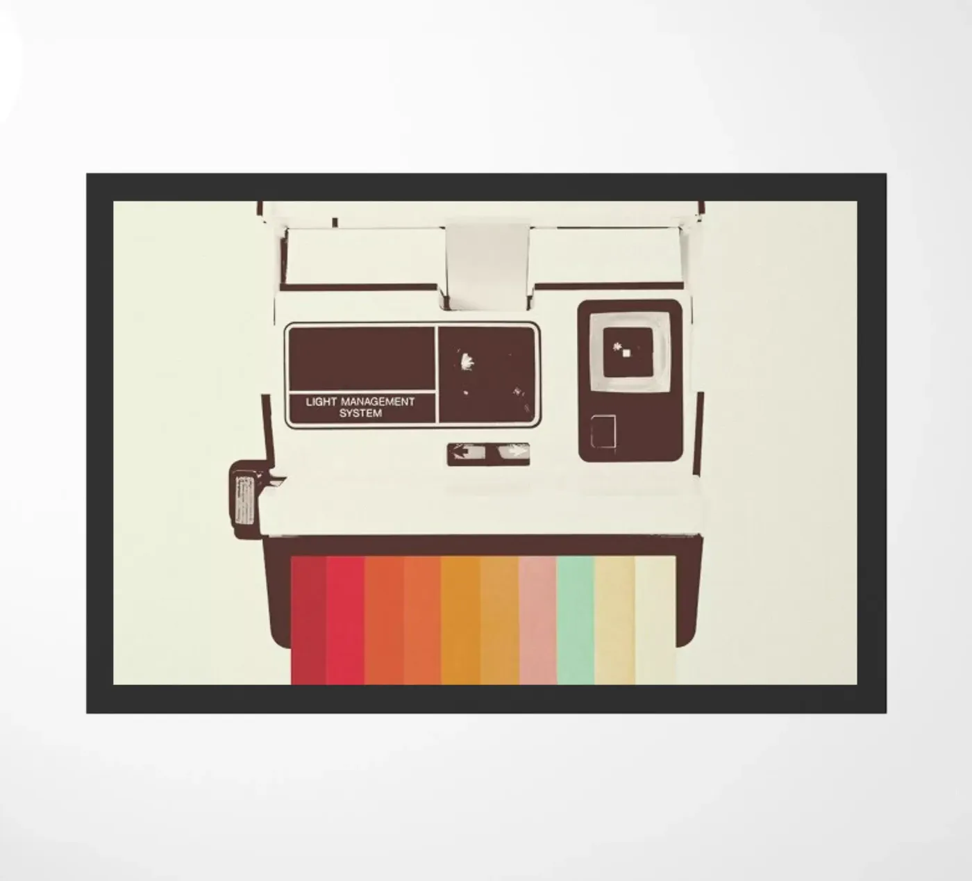 Instant Camera Rainbow deurmat van Florent Bodart