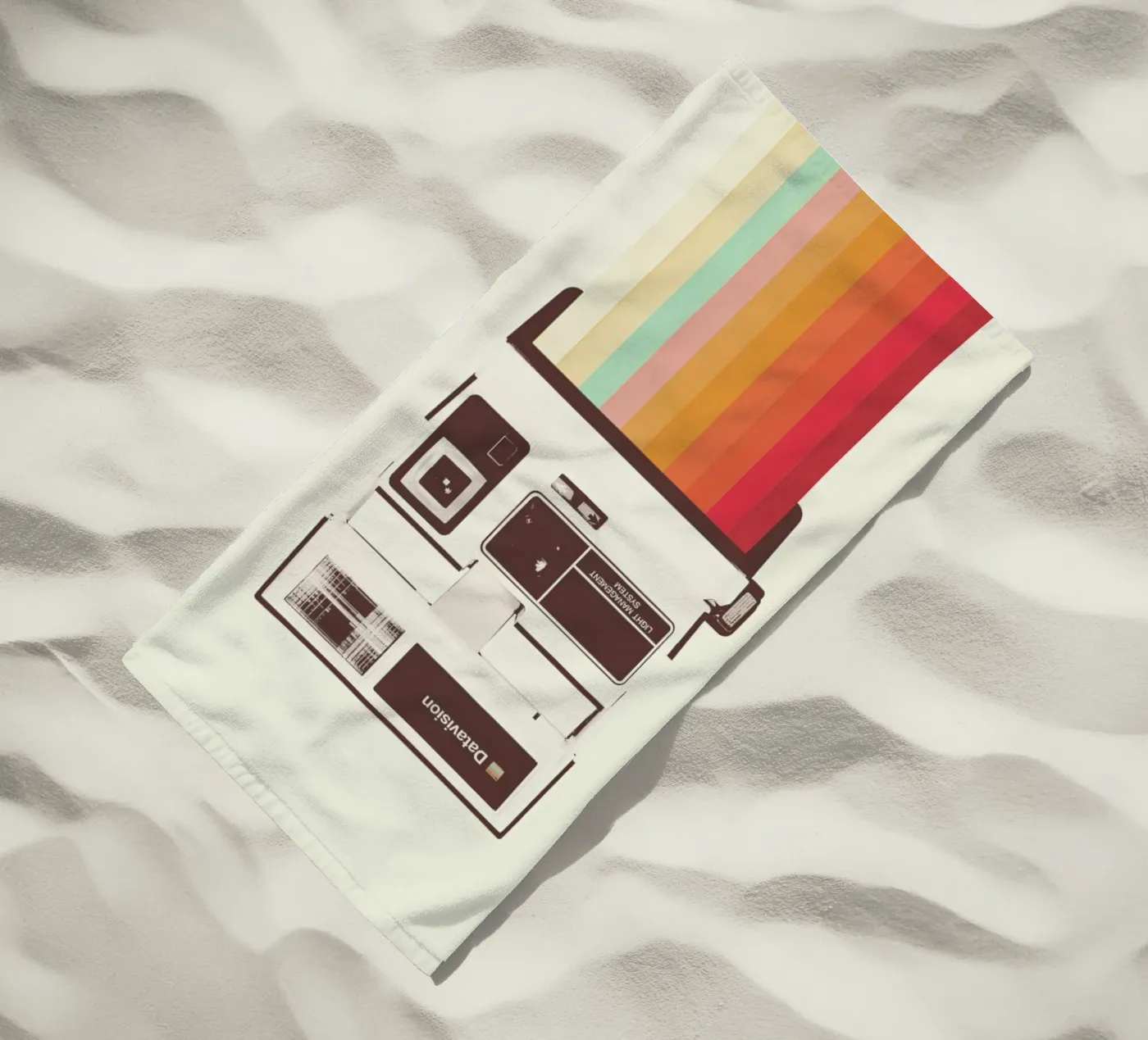 Instant Camera Rainbow strandhanddoek van Florent Bodart